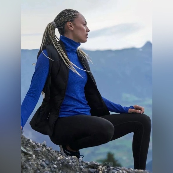 NWT Athleta Altitude Navy Tight in Polartec Power Stretch Size 2X - Picture 5 of 11